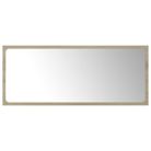 vidaXL Bathroom Mirror Sonoma Oak 90x1.5x37 cm Engineered Wood