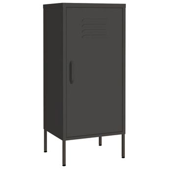 vidaXL Storage Cabinet Anthracite 16.7"x13.8"x40" Steel
