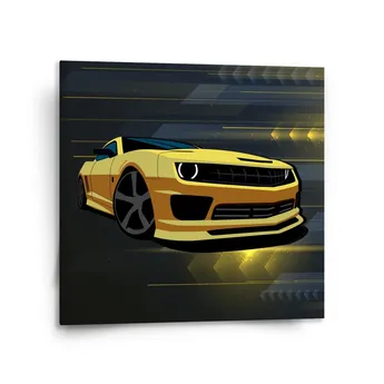 Sablio Obraz Chevrolet Camaro Pruhy - 110x110 cm