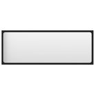 vidaXL Bathroom Mirror Black 39.4"x0.6"x14.6" Engineered Wood