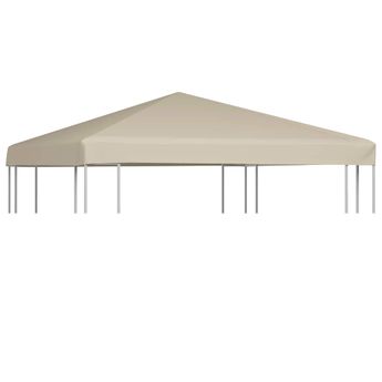 vidaXL Gazebo Top Cover 1 oz/ftÂ² 9.8'x9.8' Beige