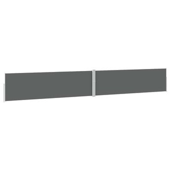 vidaXL Patio Retractable Side Awning 170x1200 cm Anthracite