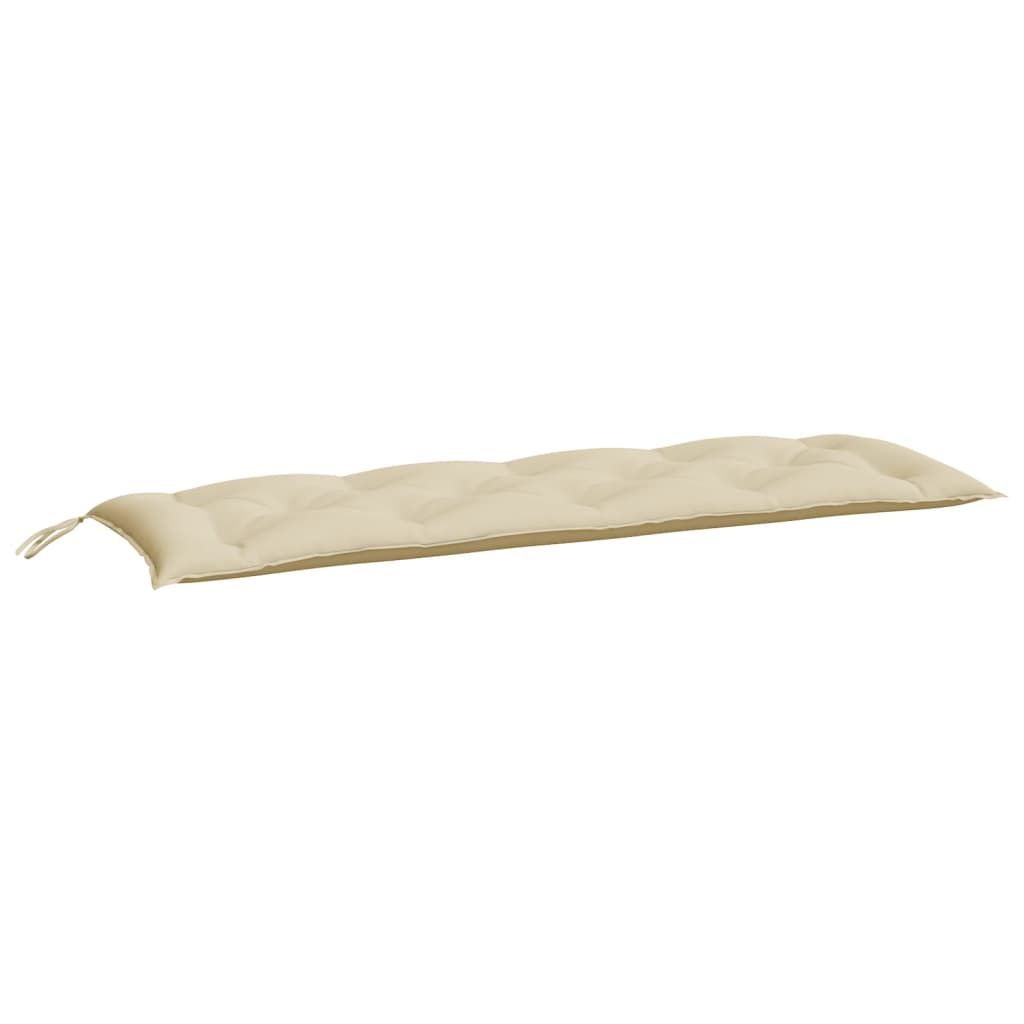 vidaXL Garden Bench Cushion Beige 150x50x7 cm Oxford Fabric