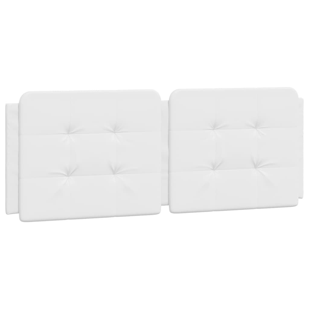 vidaXL Headboard Cushion "Zadar" White 53.9" Faux Leather