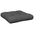 vidaXL Pallet Cushion 19.7"x19.7"x4.7" Gray Fabric