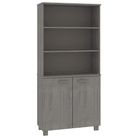 vidaXL Highboard HAMAR Solid Wood Pine Light Grey