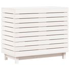vidaXL Laundry Basket White 88.5x44x76 cm Solid Wood Pine
