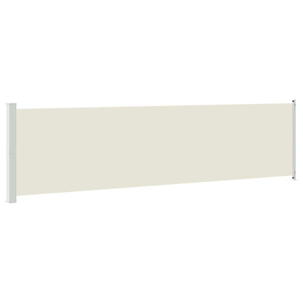 vidaXL Patio Retractable Side Awning 236.2"x63" Cream
