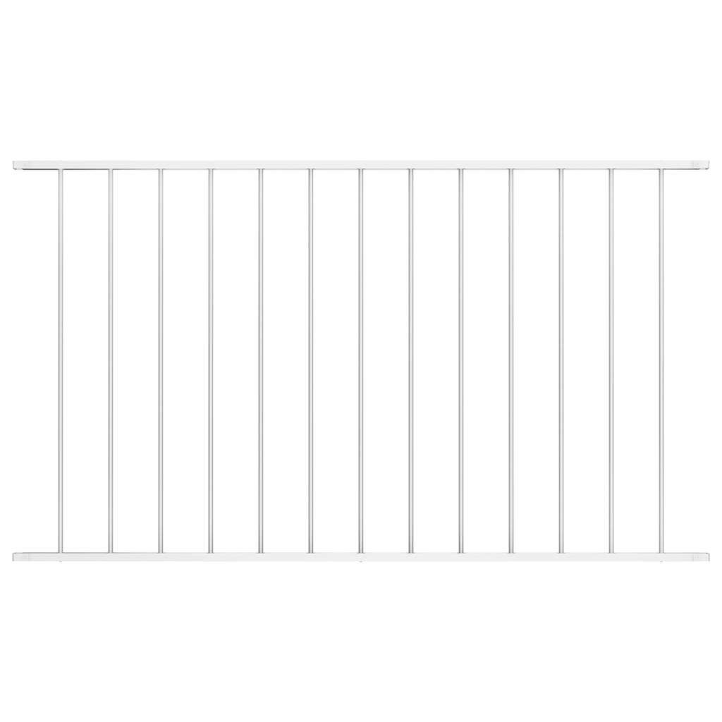 vidaXL Fence Panel Woerden Powder-coated Steel 1.7x0.75 m White