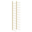 vidaXL Wall Mounted Wine Rack for 36 Bottles Gold Iron