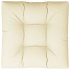 vidaXL Pallet Cushion Cream 31.5"x31.5"x4.7" Fabric