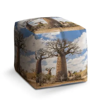 Sablio Taburet Cube Strom - 60x60x60 cm