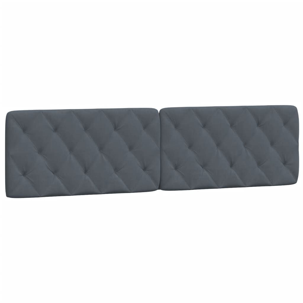 vidaXL Headboard Cushion Dark Gray 76" Velvet