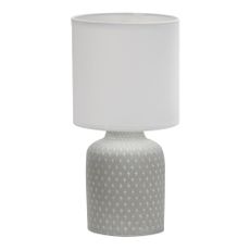 Gray table lamp with fabric shade (height 32 cm) Iner – Candellux Lighting