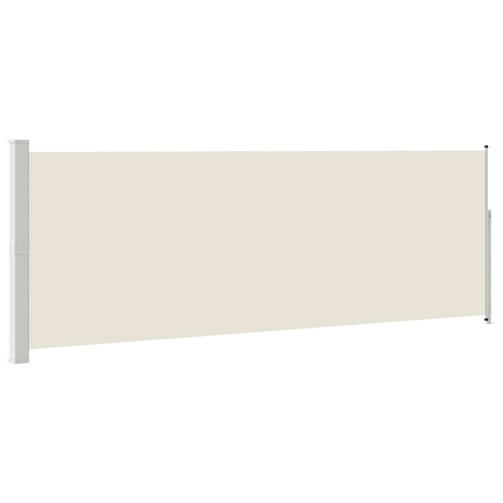 vidaXL Retractable Side Awning 160 x 500 cm Cream