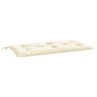 vidaXL Garden Bench Cushion Cream White 43.3"x19.7"x2.8" Oxford Fabric
