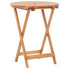 vidaXL Folding Garden Table 60x75 cm Solid Acacia Wood