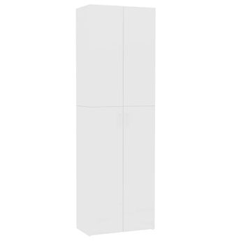 vidaXL Office Cabinet White 23.6x12.6x74.8" Engineered Wood