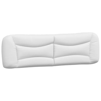 vidaXL Headboard Cushion "Hvar" White 76" Faux Leather