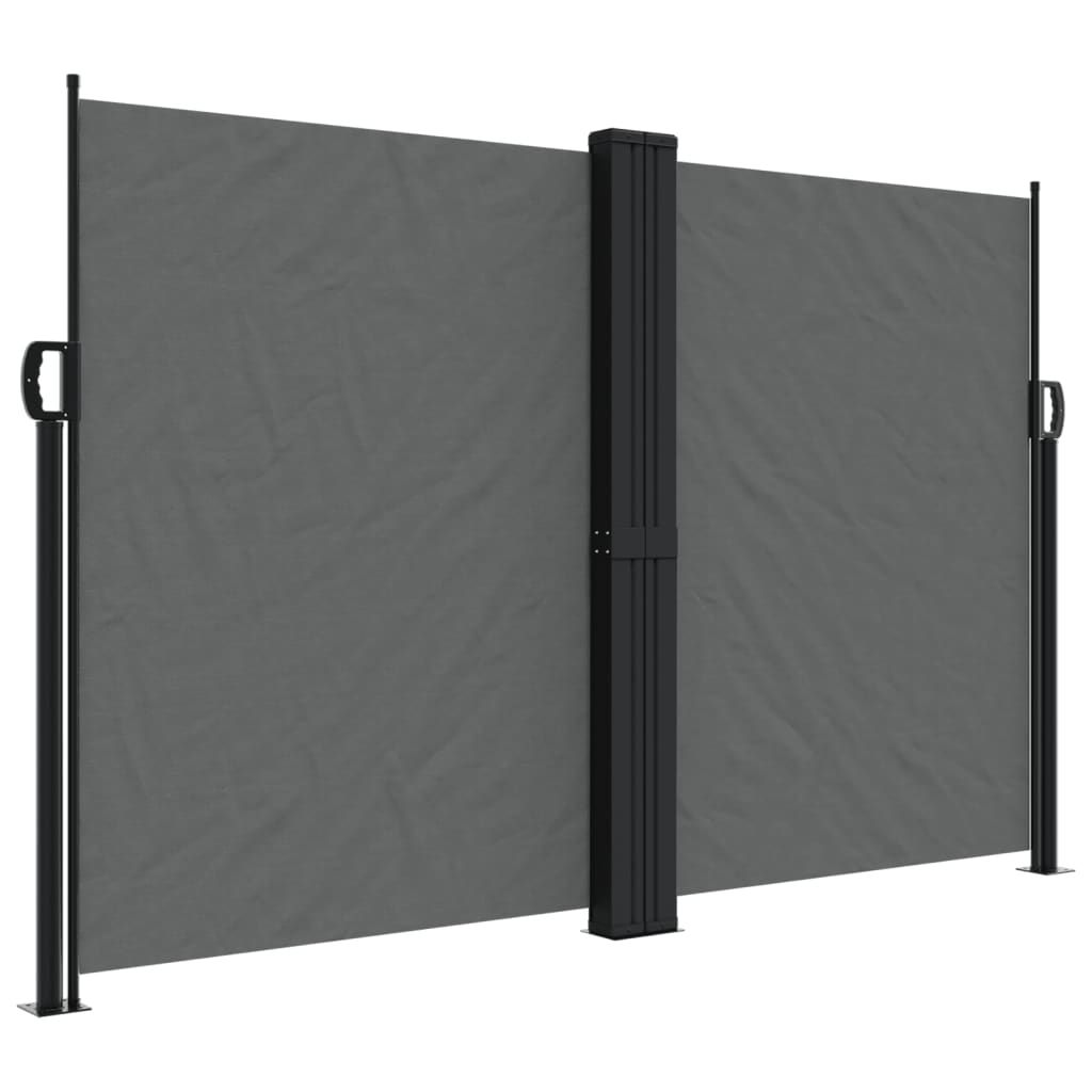 vidaXL Retractable Side Awning Anthracite 63"x472.4"