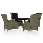 vidaXL 5 Piece Patio Dining Set Brown