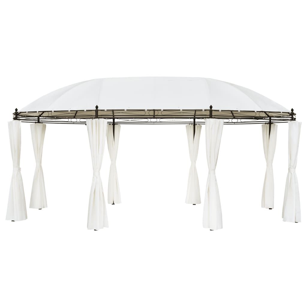 vidaXL Gazebo Cream White 208.7"x137.8"x104.3"