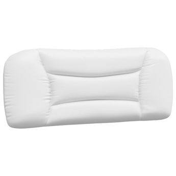 vidaXL Headboard Cushion "Hvar" White 39.4" Faux Leather