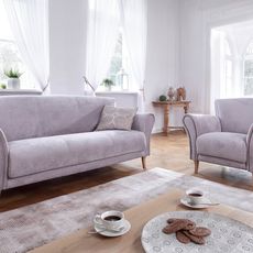 PYKA Bella sofa set wood D0233 / powder (Fresh 9)