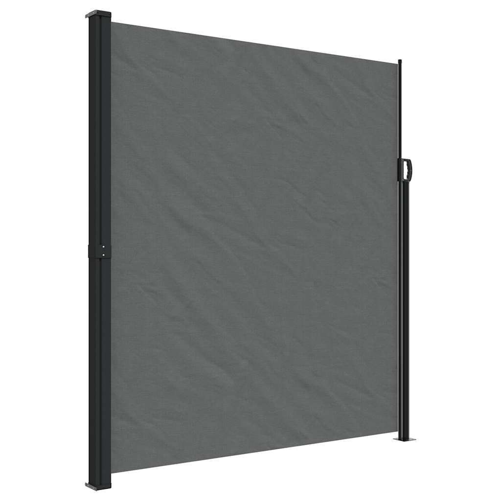 vidaXL Retractable Side Awning Anthracite 86.6"x196.9"