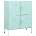 vidaXL Storage Cabinet Mint 31.5"x13.8"x40" Steel