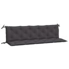 vidaXL Garden Bench Cushions 2pcs Anthracite 70.9"x19.7"x2.8" Oxford Fabric