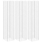 vidaXL Gabion Raised Beds 3 pcs 11.8"x11.8"x78.7" Iron