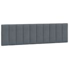 vidaXL Headboard Cushion "Hanko" Dark Grey 183 cm Velvet