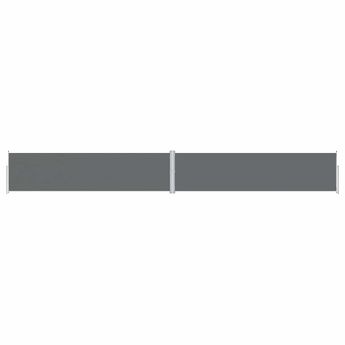 vidaXL Retractable Side Awning Anthracite 160x1200 cm