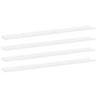 vidaXL Wall Shelves 4 pcs High Gloss White 45.3"x3.5"x1.2"