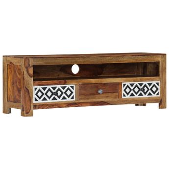 vidaXL TV Stand 47.2"x11.8"x15.7" Solid Wood Acacia