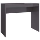 vidaXL Desk High Gloss Gray 35.4" x 15.7" x 28.3" Engineered Wood