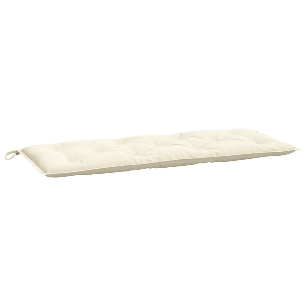 vidaXL Garden Bench Cushion Cream White 47.2"x19.7"x2.8" Oxford Fabric