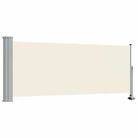 vidaXL Patio Retractable Side Awning 39.4"x118.1" Cream