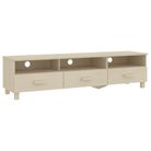 vidaXL TV Stand HAMAR Honey Brown 62.2"x15.7"x15.7" Solid Wood Pine