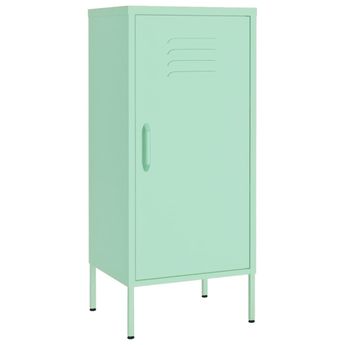 vidaXL Storage Cabinet Mint 16.7"x13.8"x40" Steel