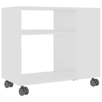 vidaXL Side Table White 70x35x55 cm Engineered Wood