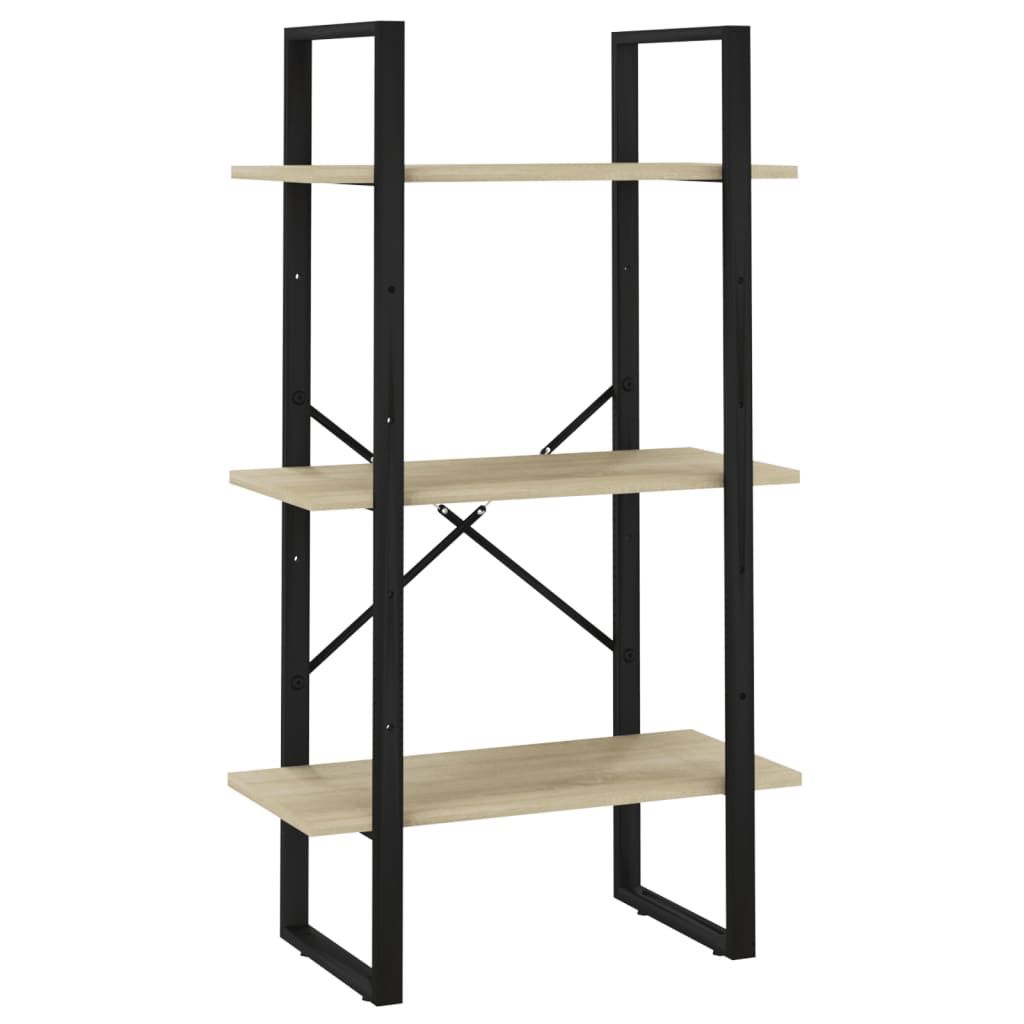 vidaXL Storage Shelf Sonoma Oak 23.6"x11.8"x41.3" Engineered Wood