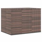 vidaXL Garden Cushion Box PE Rattan 145x100x103 cm Brown
