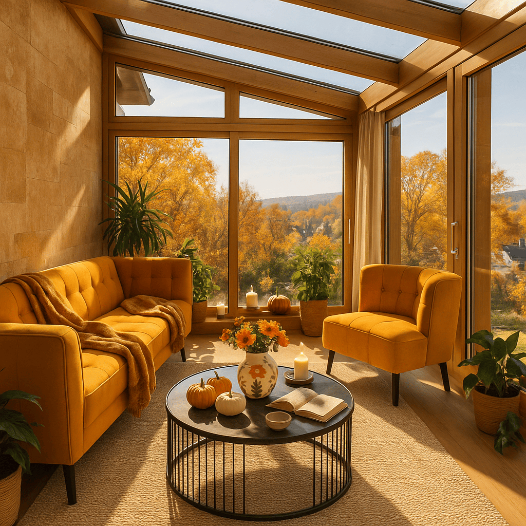 Orange oasis on the terrace