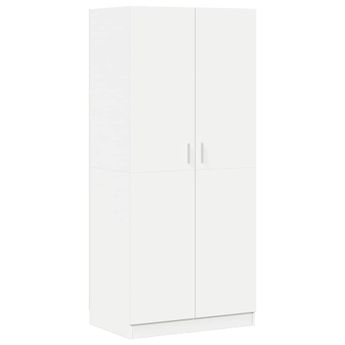 vidaXL Wardrobe White 31.5"x20.5"x70.9" Engineered Wood