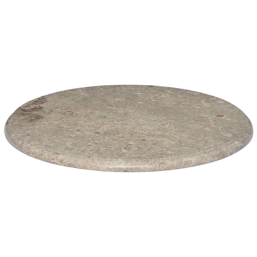 vidaXL Table Top Gray Ã23.6"x1" Marble