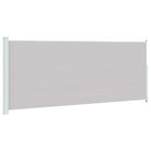 vidaXL Patio Retractable Side Awning 78.7"x196.9" Gray
