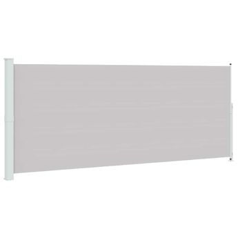 vidaXL Patio Retractable Side Awning 78.7"x196.9" Gray