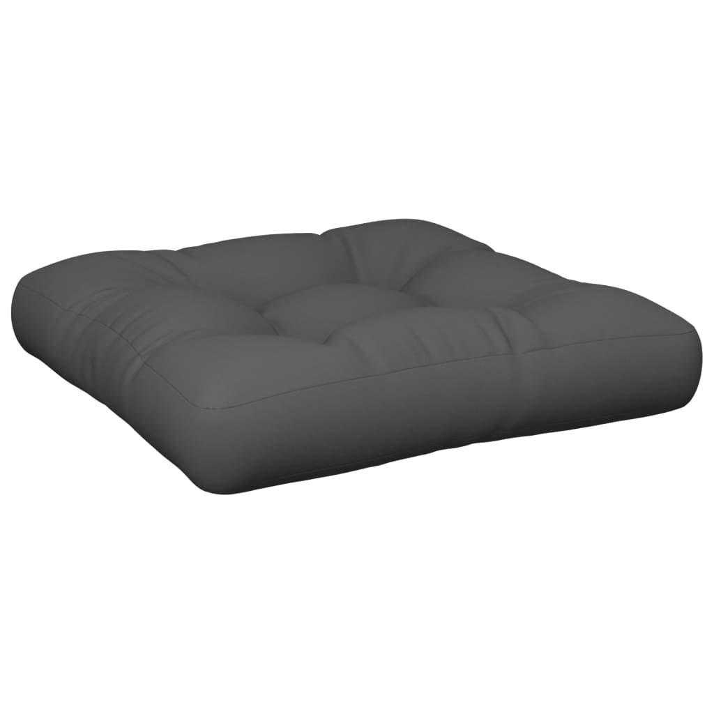 vidaXL Pallet Cushion 23.6"x23.6"x4.7" Gray Fabric